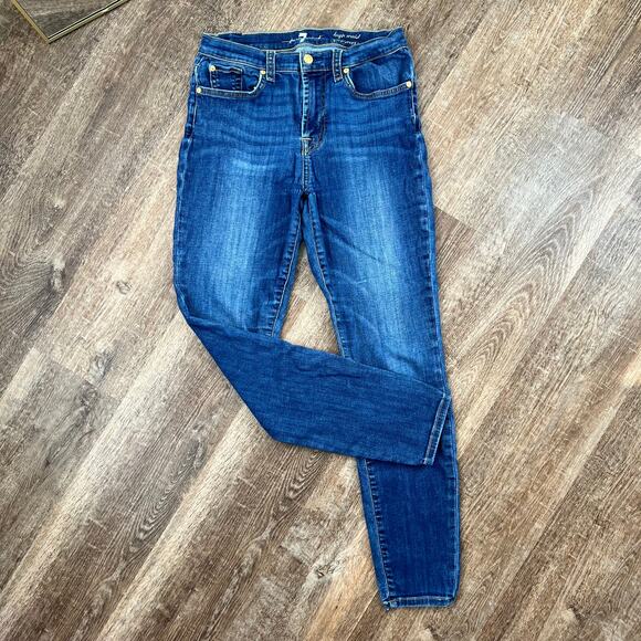 7 For All Mankind High Waist Gwenevere Jeans - Picture 1 of 6